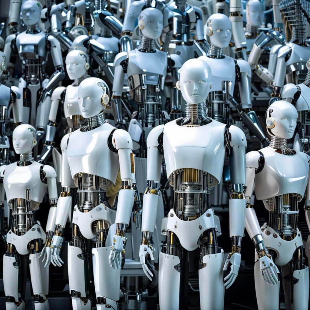 Android Production Line in Parallel Universe