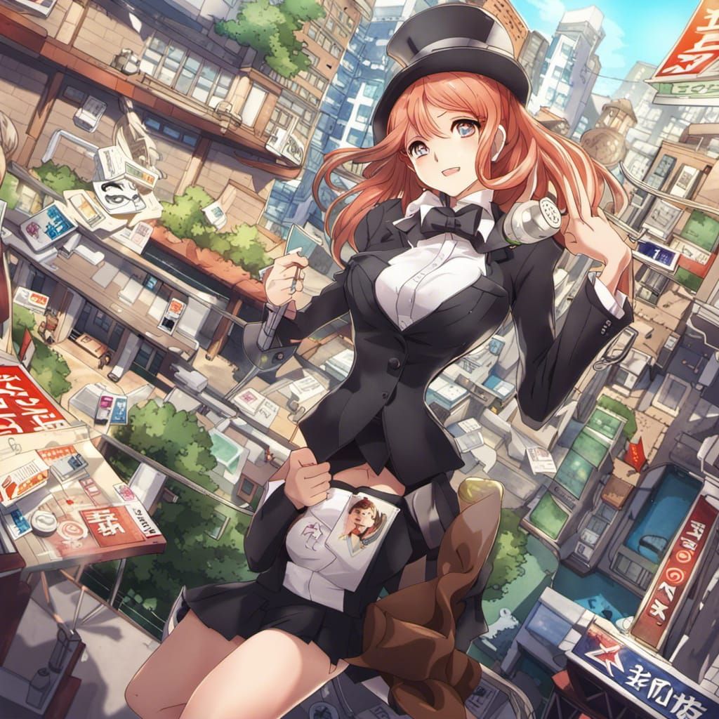 Miss Monopoly: Anime Key Visual of a Real Estate Mogul