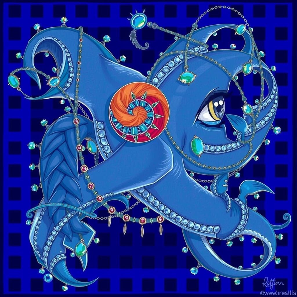 Regal Oracle Portrait in Renaissance Fantasy Style