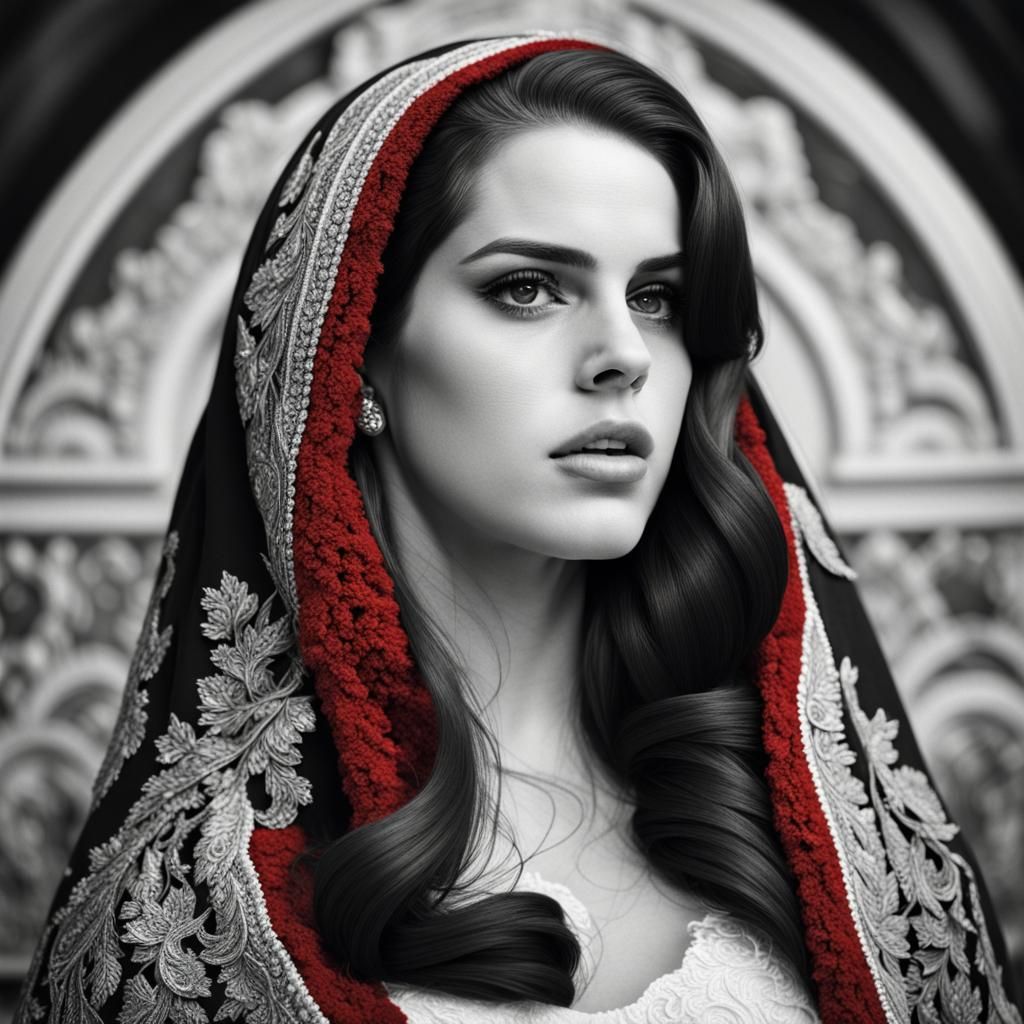 Monochrome Portrait in Hyperrealistic Style