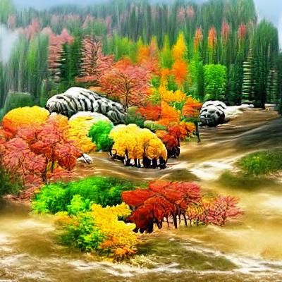 Temperate Forest: Summer to Autumn Transition