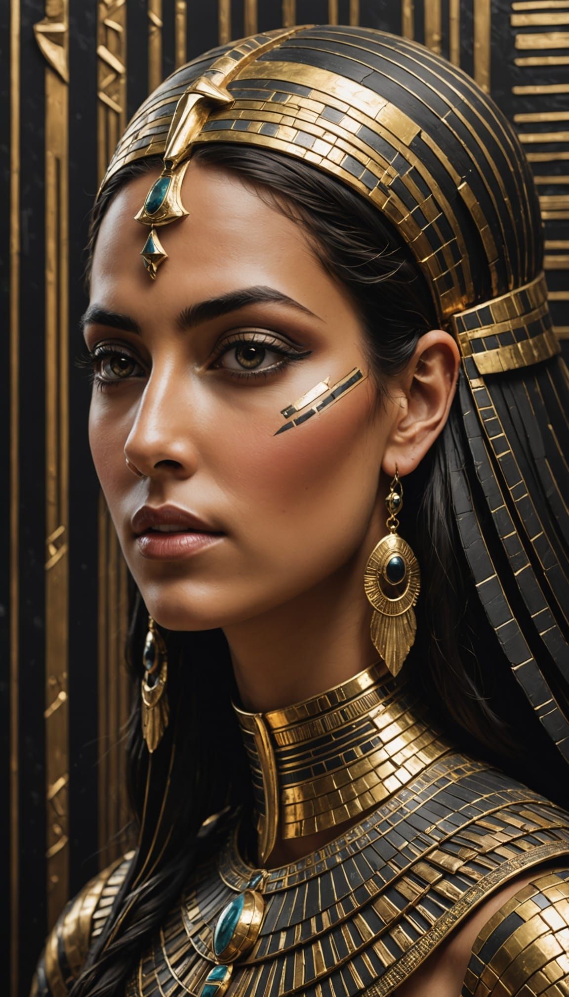 Egyptian Queen in Regal Splendor