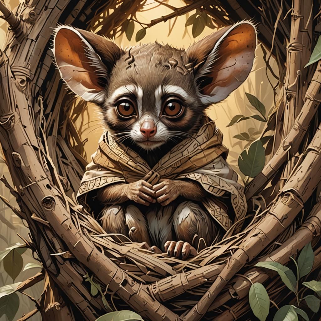 Bush Baby's Farewell: Comic Book Art