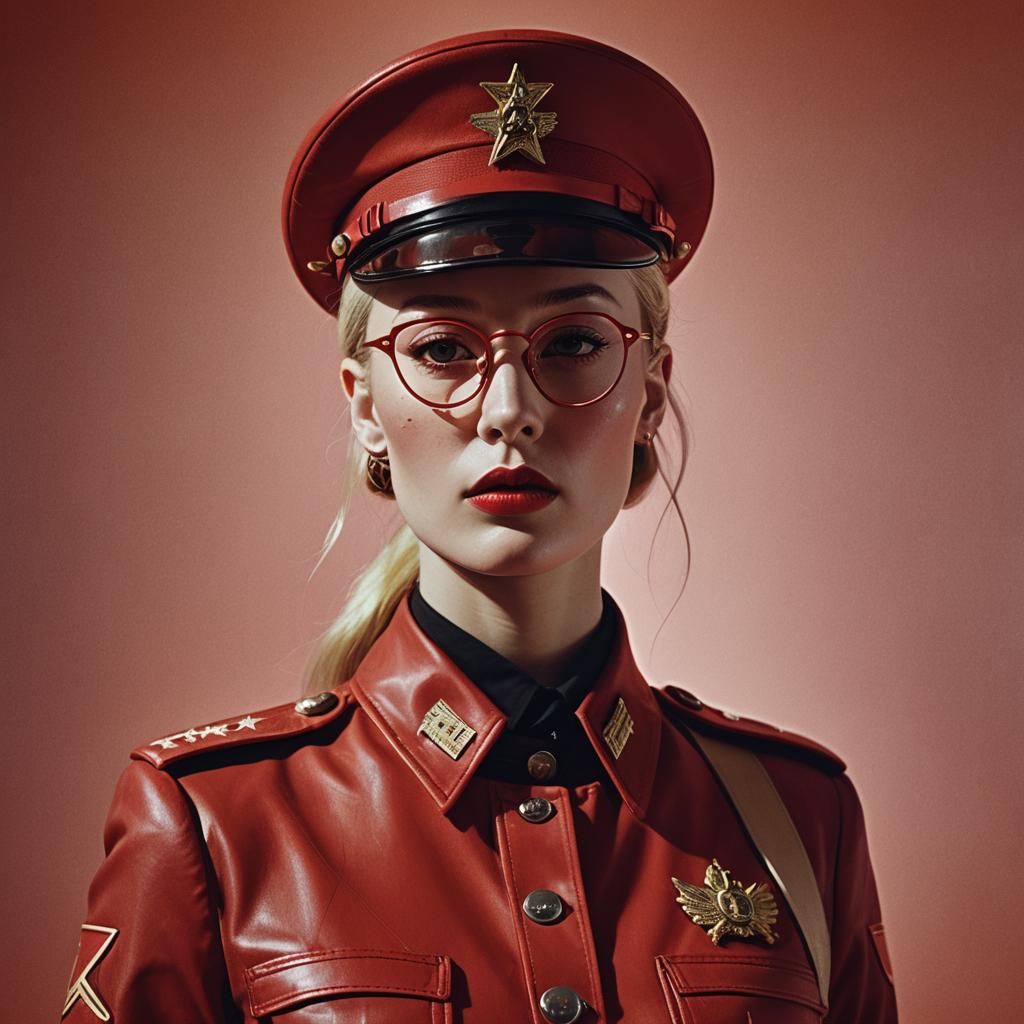 Iggy Azalea as Red Army Commander in Soviet Futurism
