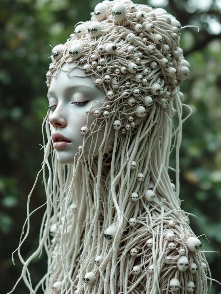 She's Hollow - Mirrors on Nature Mock Her Embodied Ivory-Whi...