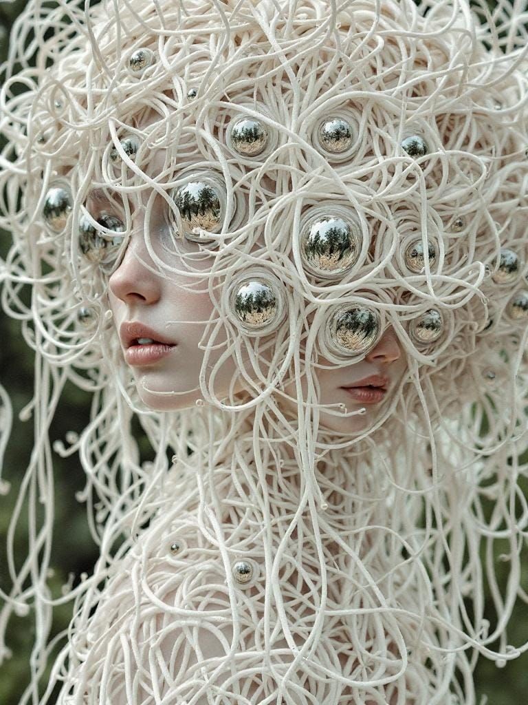 She's Hollow - Mirrors on Nature Mock Her Embodied Ivory-Whi...