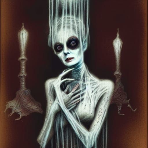 Mummified Victorian Lady in Haunted Attic