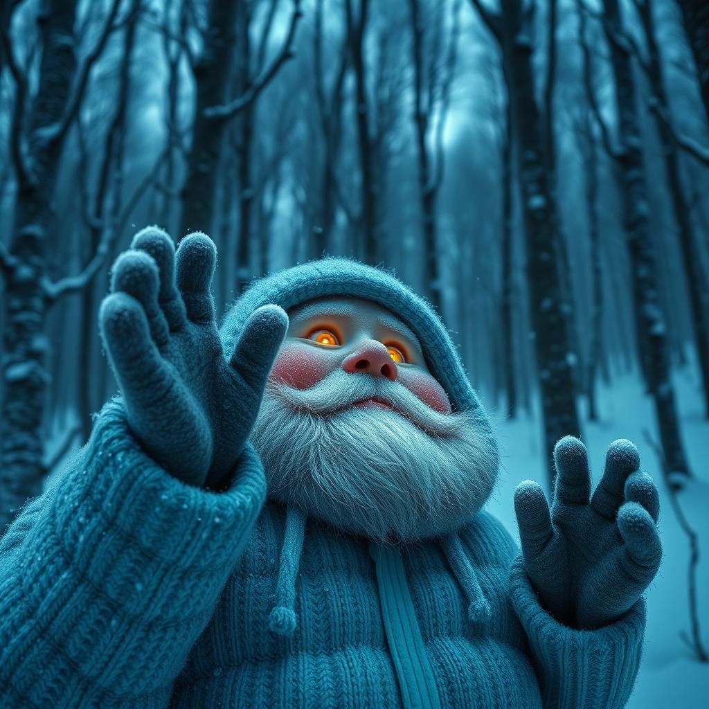 Pixel Ghost Warrior in Moonlit Forest