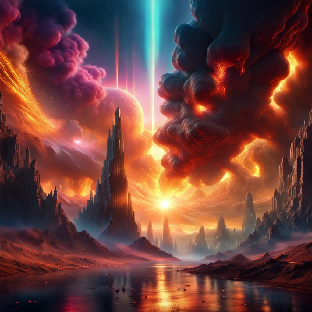 Elemental Embodiment in Digital Matte Painting