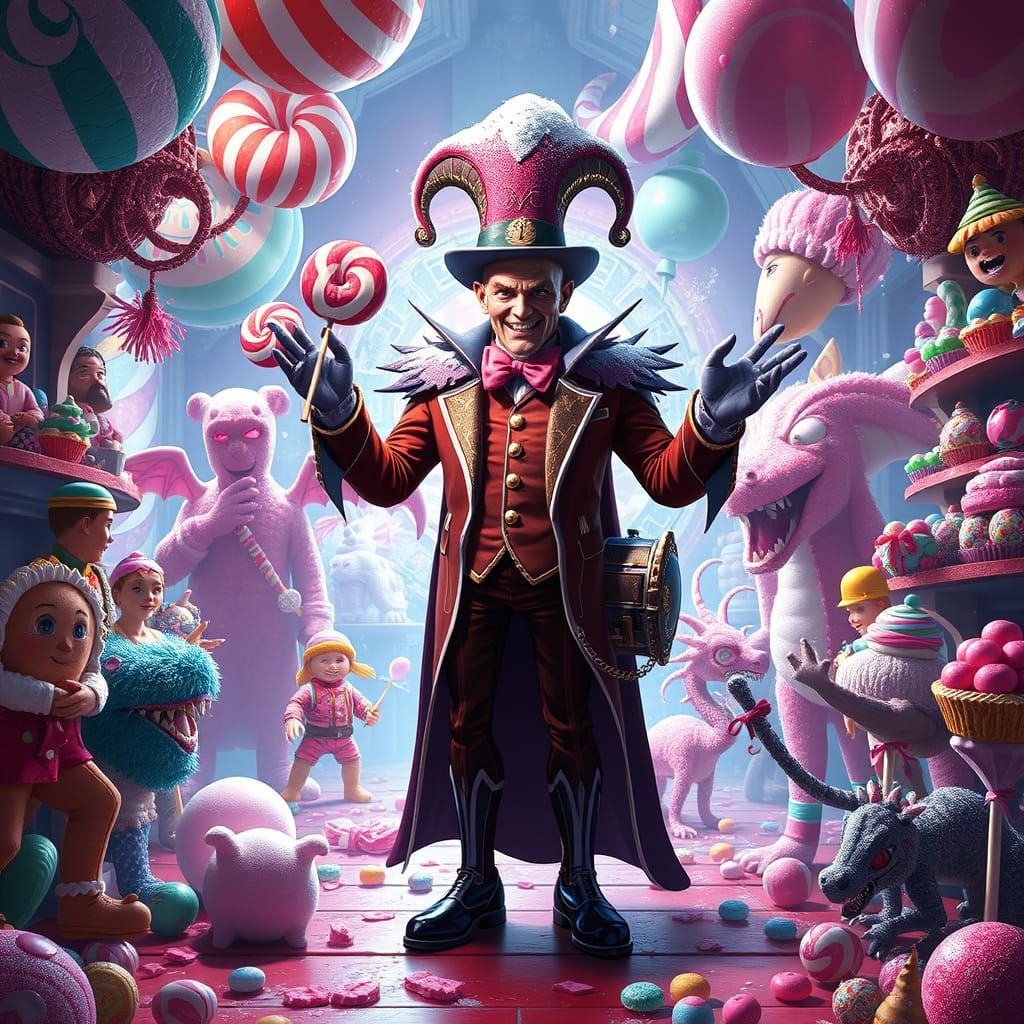 The Sugar Baron's Candy Factory: Fantasy Concept Art