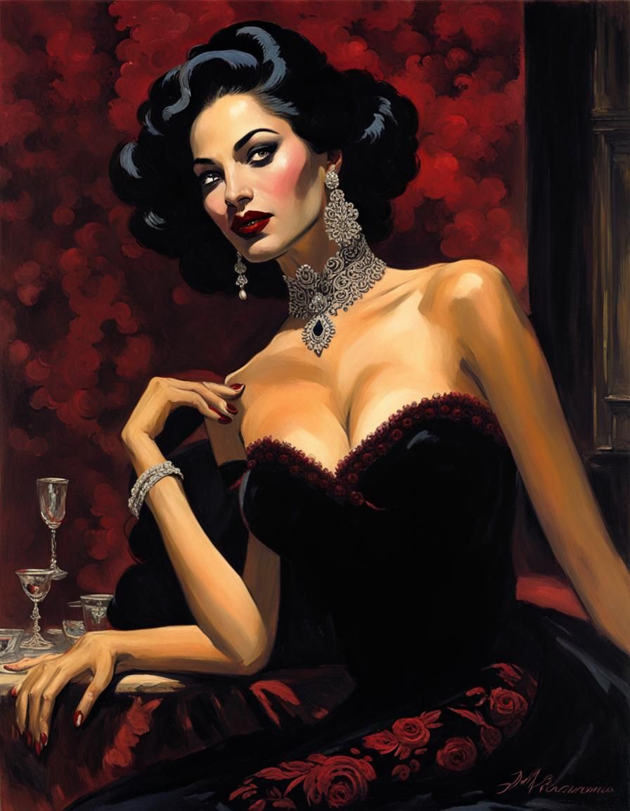 Mysterious Woman in Shadows as Dark Realism