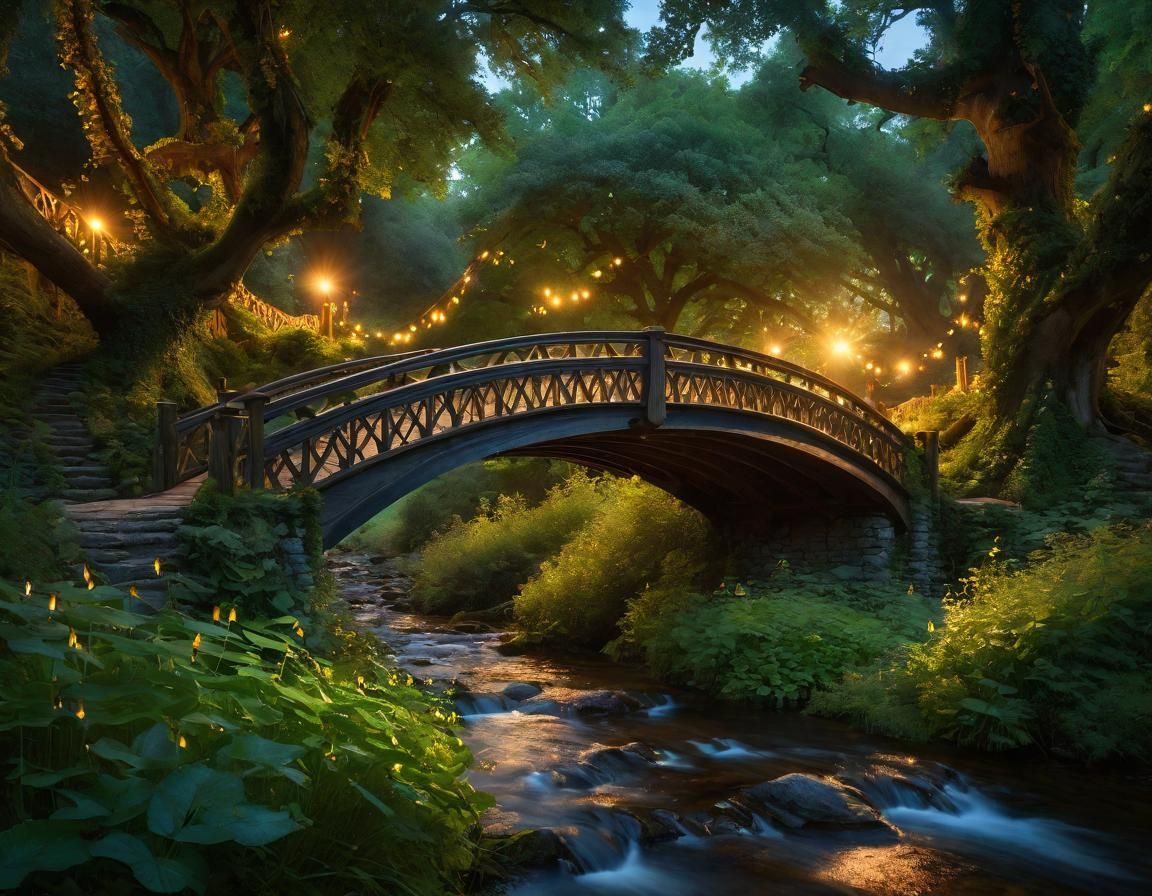 Magical Fairy Village at Magic Hour