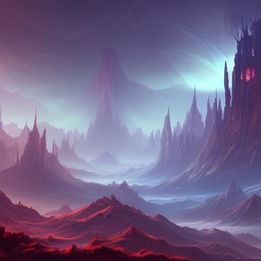 Fantastical Parallel Universes in Detailed Matte Painting