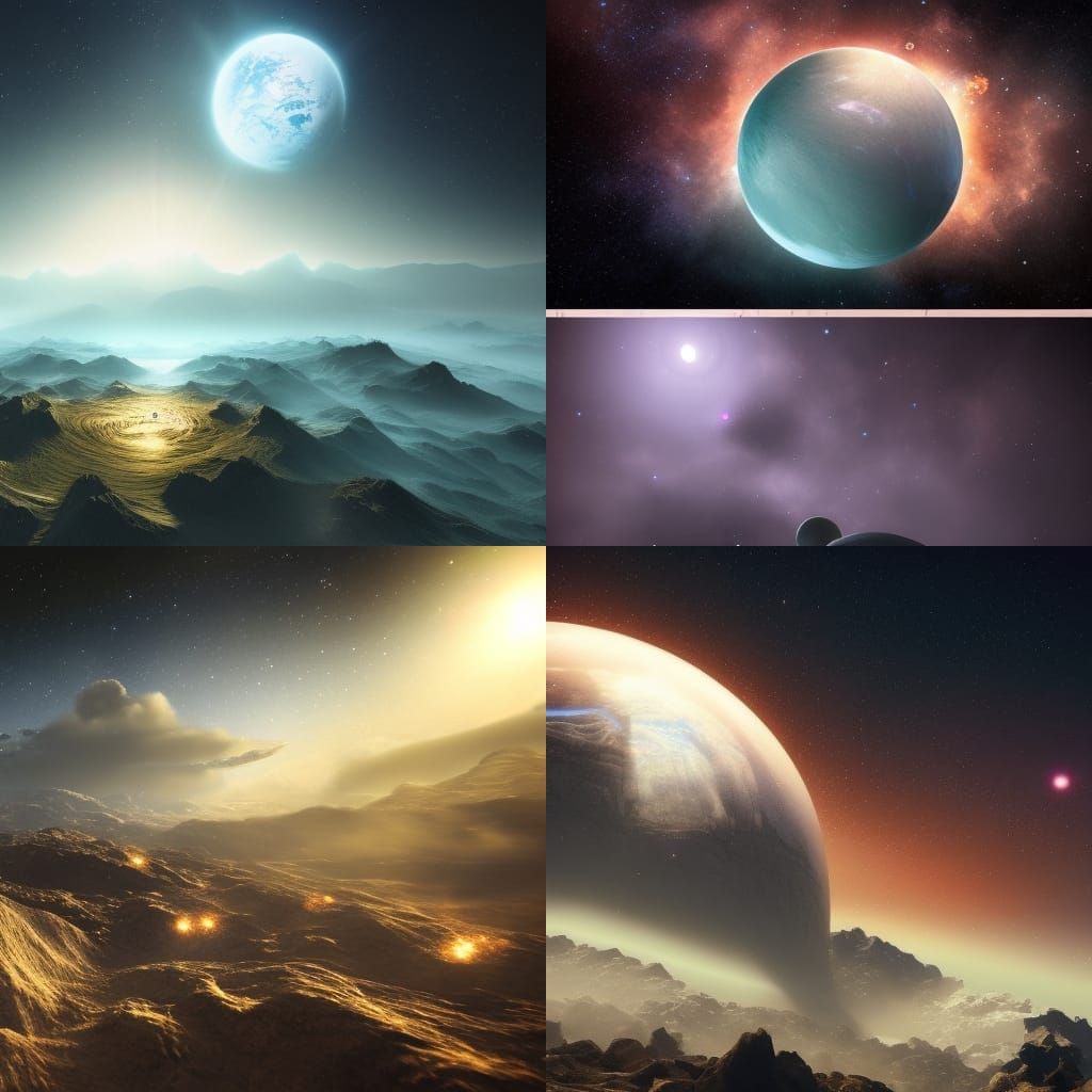 Metallic Ringed Planet in Epic 3D Rendering