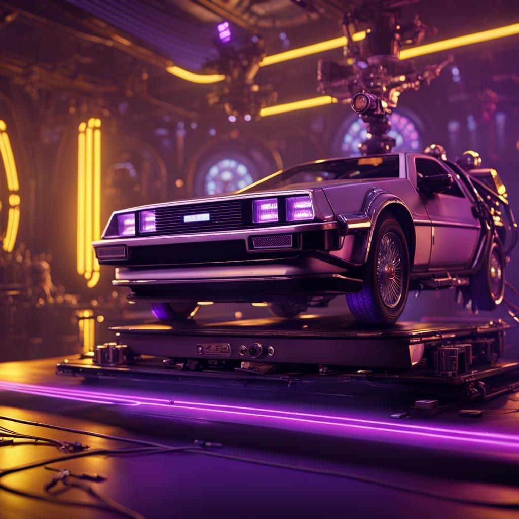 B2B DJ Set in Dark, Hyperdetailed Future Style