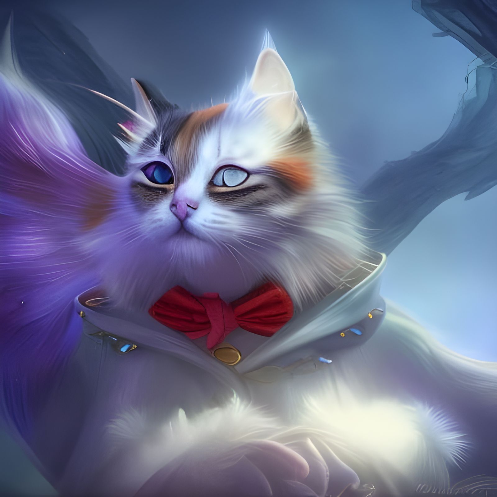 Mystical Magical Cat Portrait in 4K Resolution