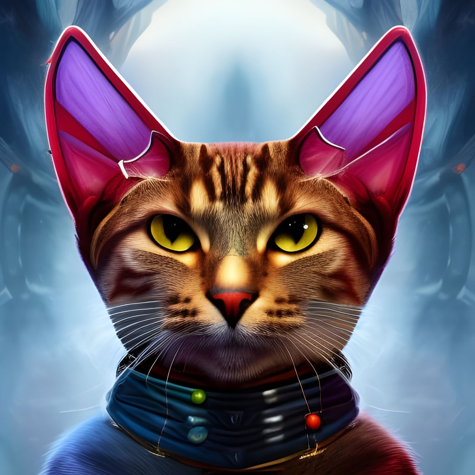Mystical Magical Cat Portrait in 4K Resolution
