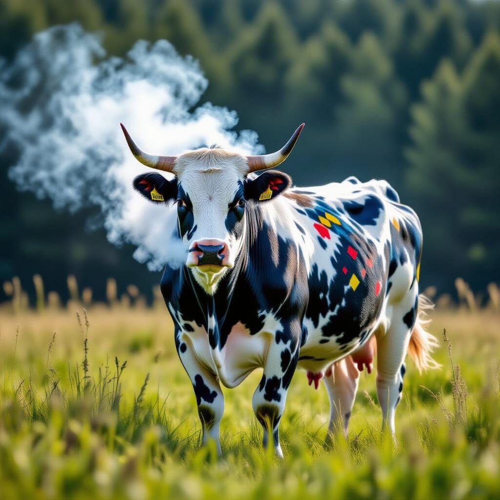 Majestic Belgian Blue Bull in Photorealistic Detail