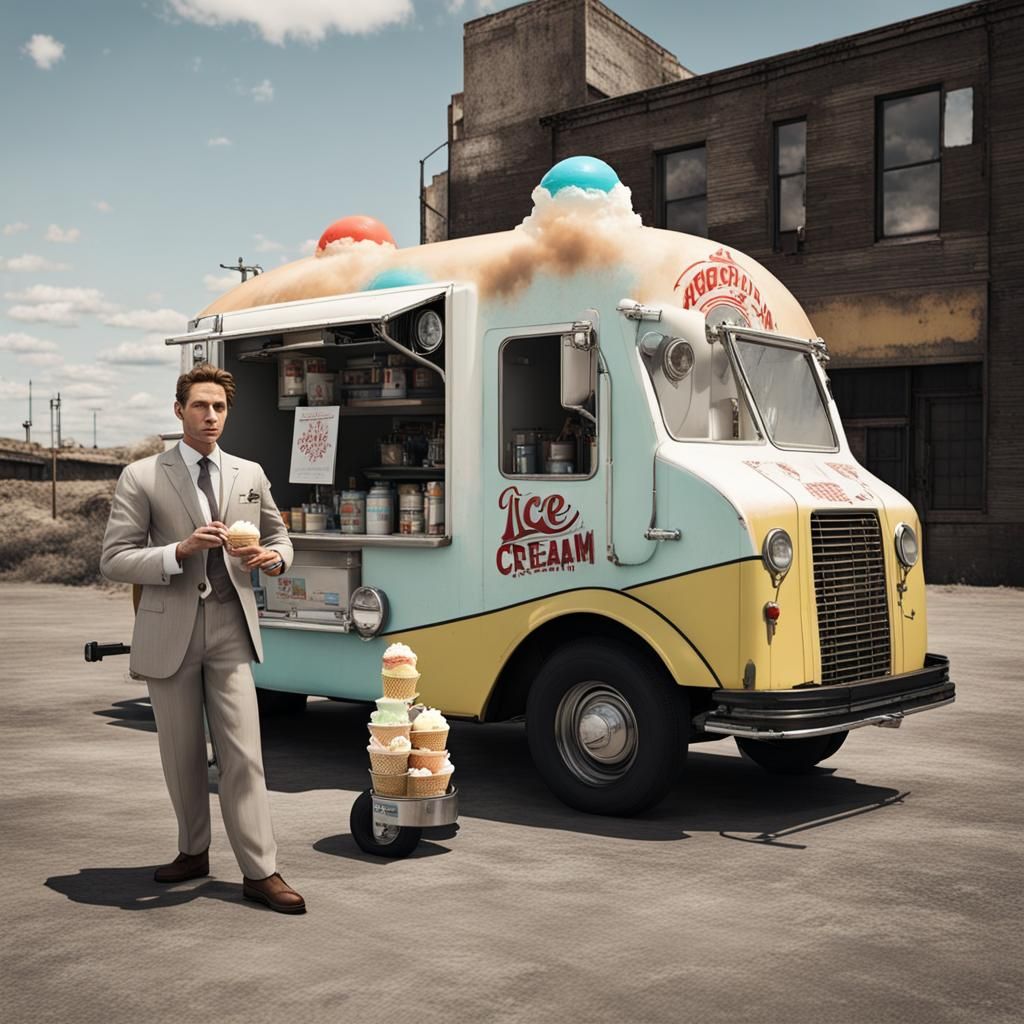 Clean Air Ice Cream Truck in Post-Apocalyptic World