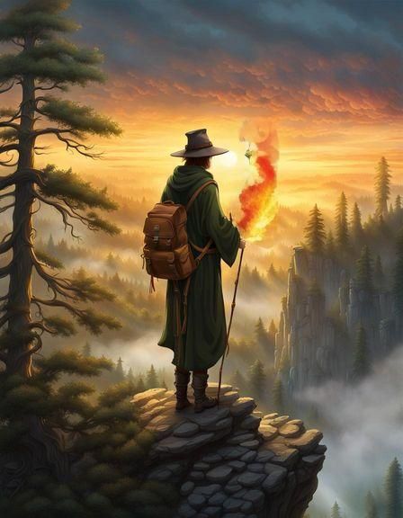 Dramatic Fire Sky Image