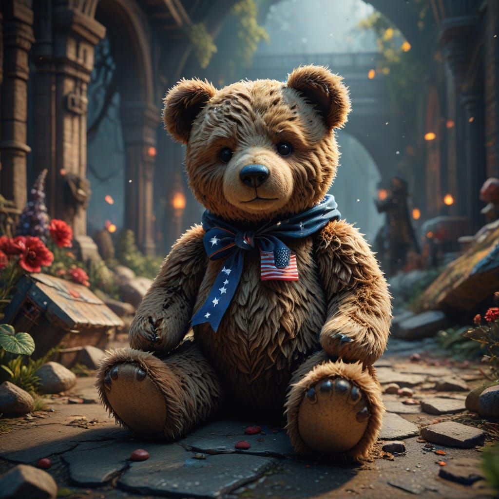 Teddy Bear Day Fantasy Art