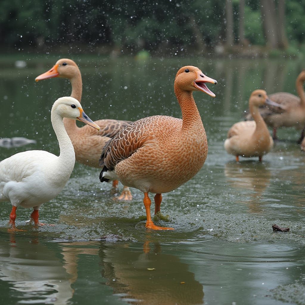 Hyperrealistic City Scene with a Tall Woman in a Modern Metr...