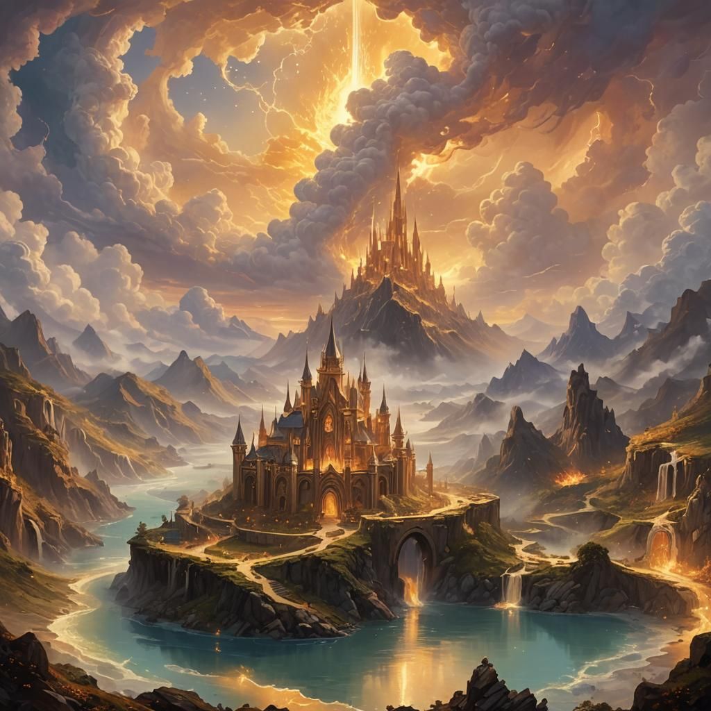 Dreamlike Visions of Far Lands and Golden Mists