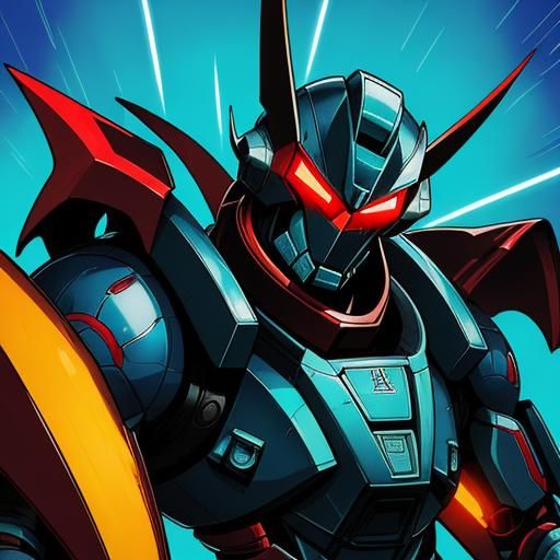 Shin Getter Robo Cockpit in Manga Style