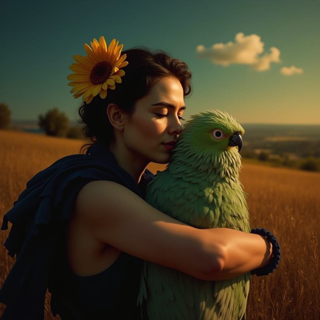 Chimaera of Life and Death in Photorealistic Style