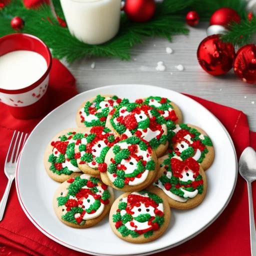 Festive Christmas Cookies Filling a Table