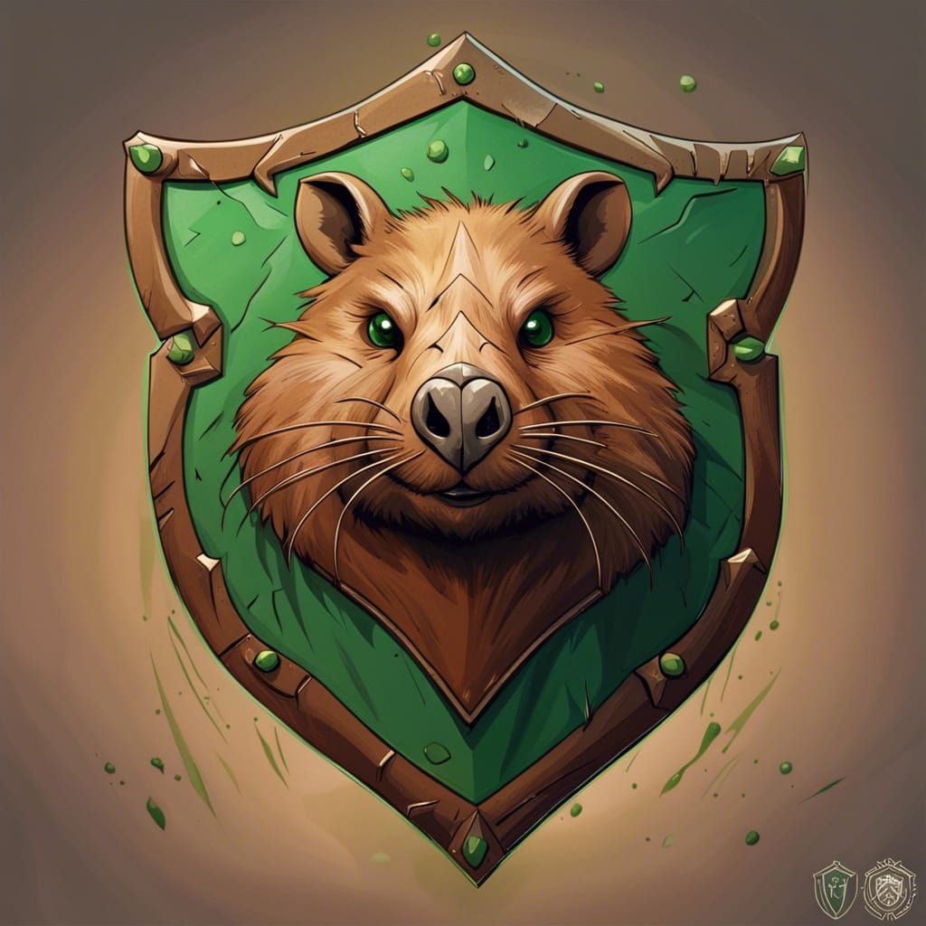 Wombat Clan Sigil: Hyperrealistic Splash Art