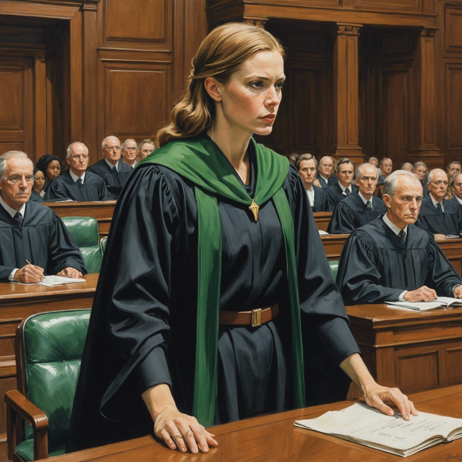 Advocate Fighting for Justice in South Africa: Pencil Sketch