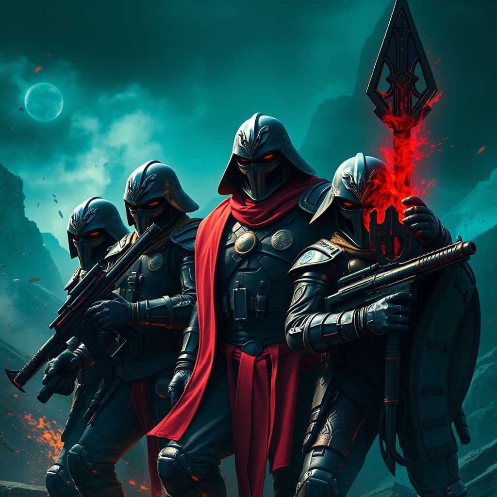 Fantastical Cobra Warriors in Epic Fantasy Landscapes