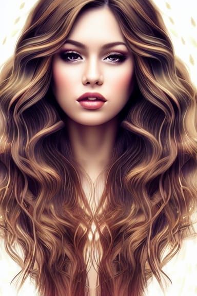 Gorgeous Woman Portrait with Bokeh in Natural Setting