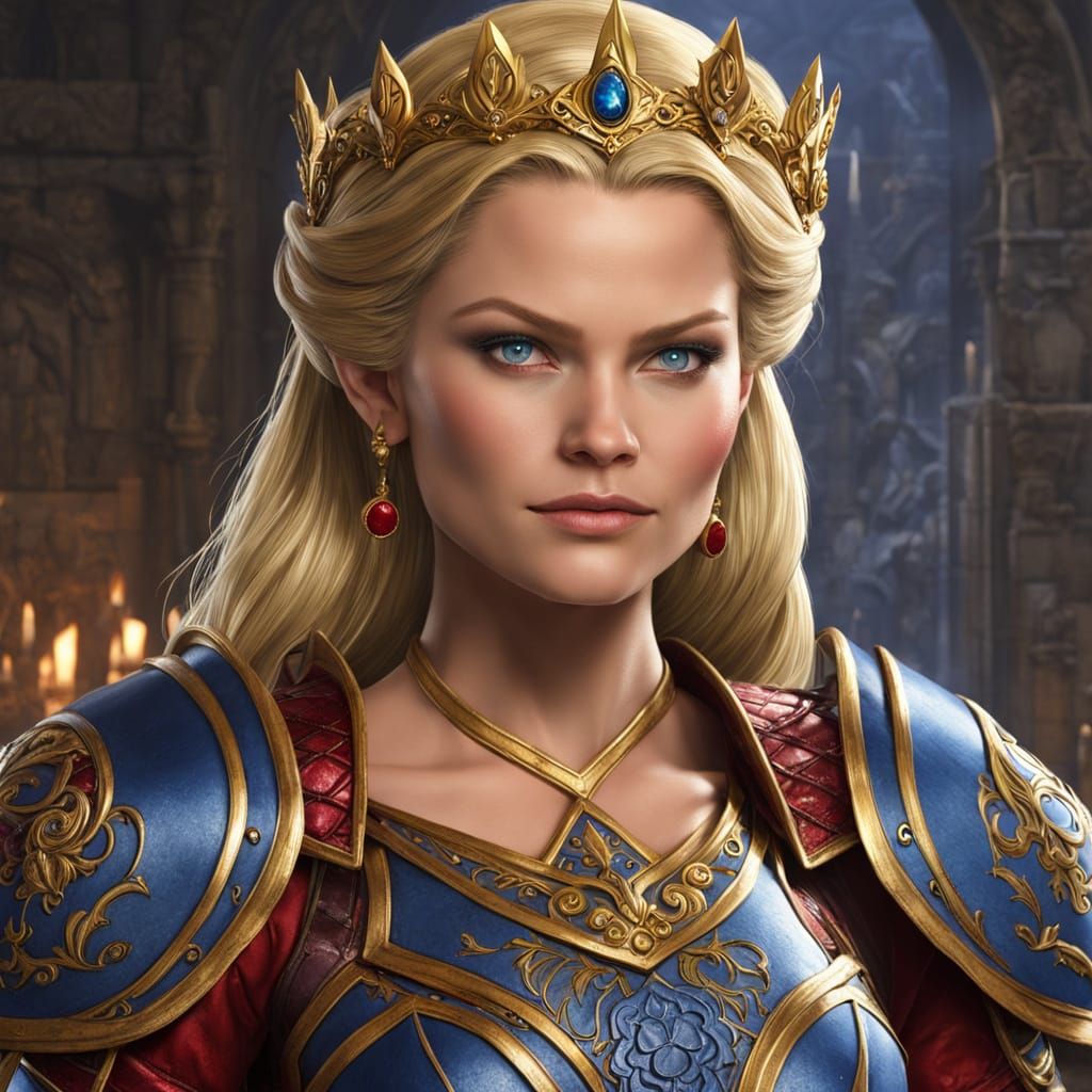 Countess Astrea of Zalesia with Staff