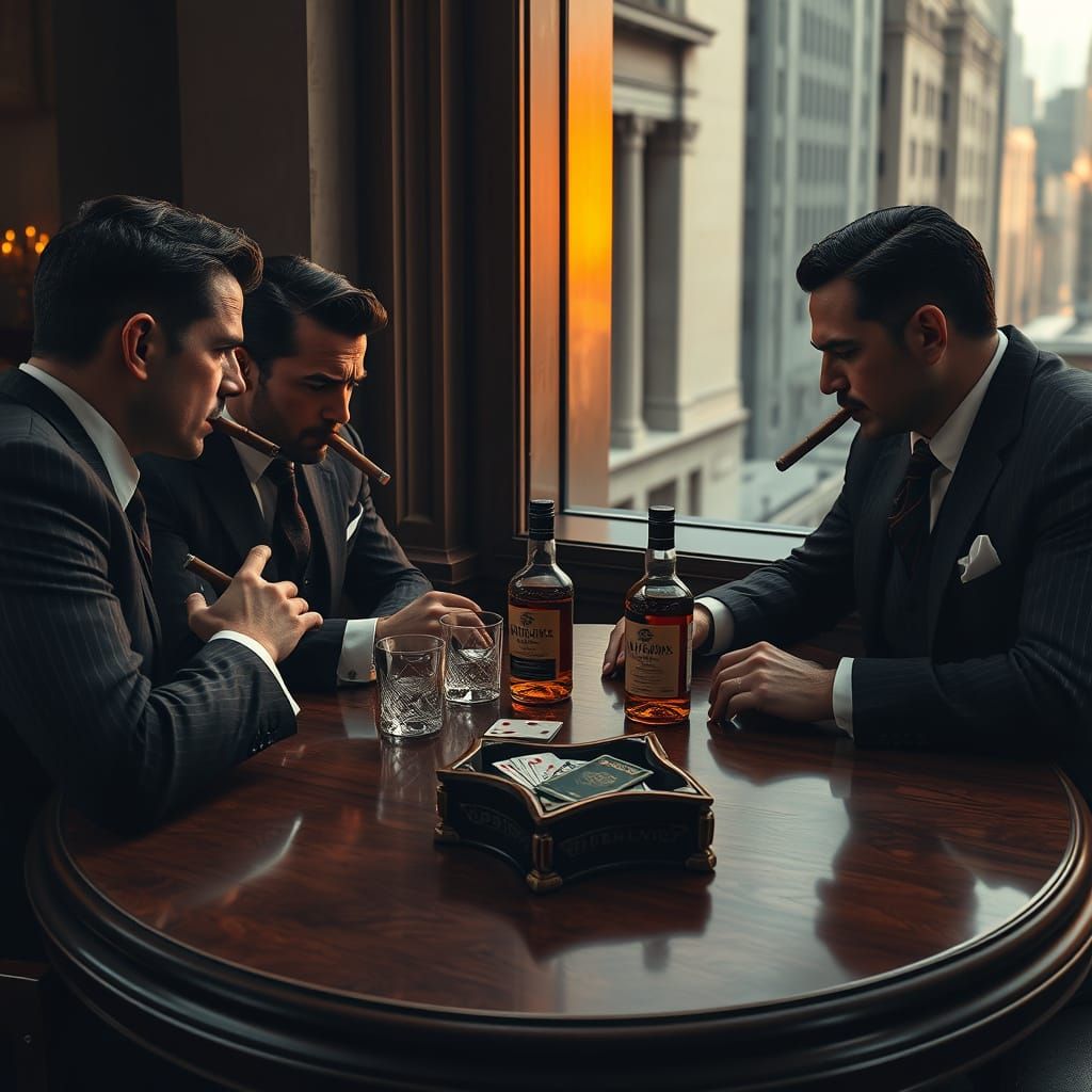 Rugged Mafiosi Gather in a Chicago Nightclub