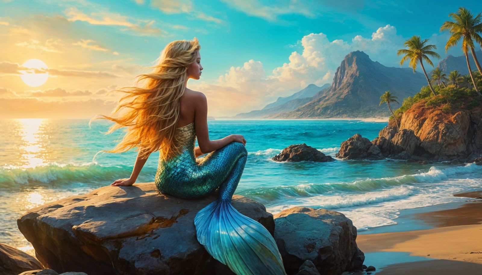 Majestic Mermaid Seaside Oasis