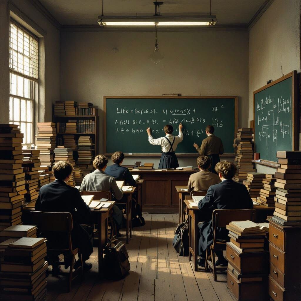 Traditional vs. AI-Powered Education: A Visual Comparison