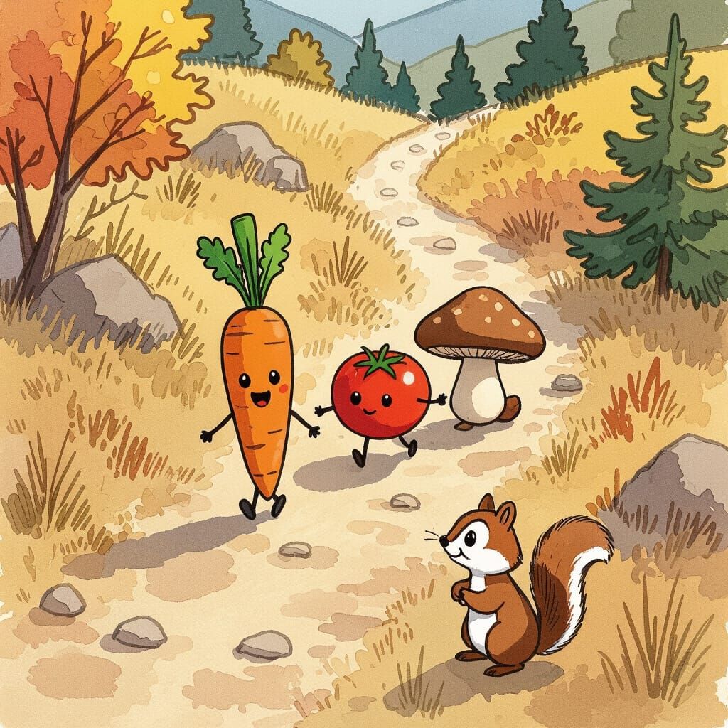 Animated Vegetables Trek Through Oregon Mountains