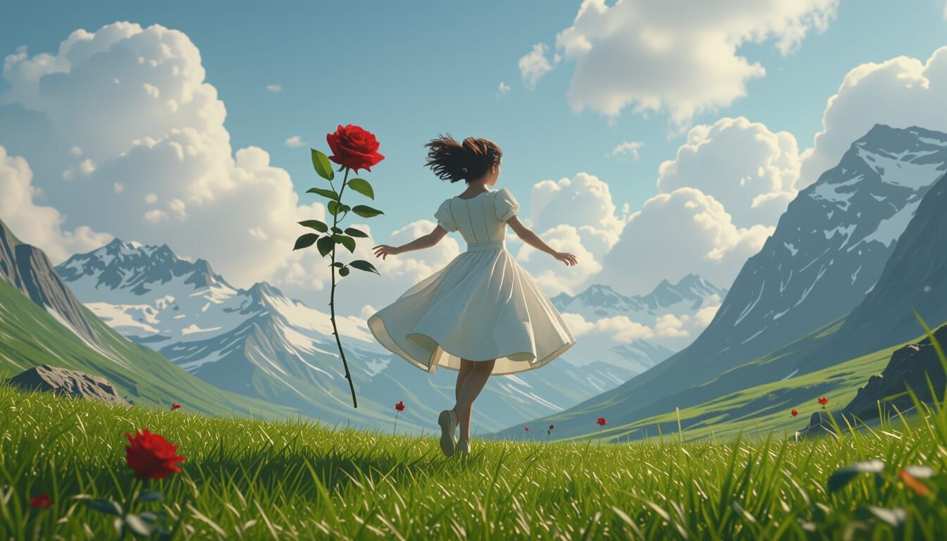 Rose Descending: A Cinematic Digital Matte Painting