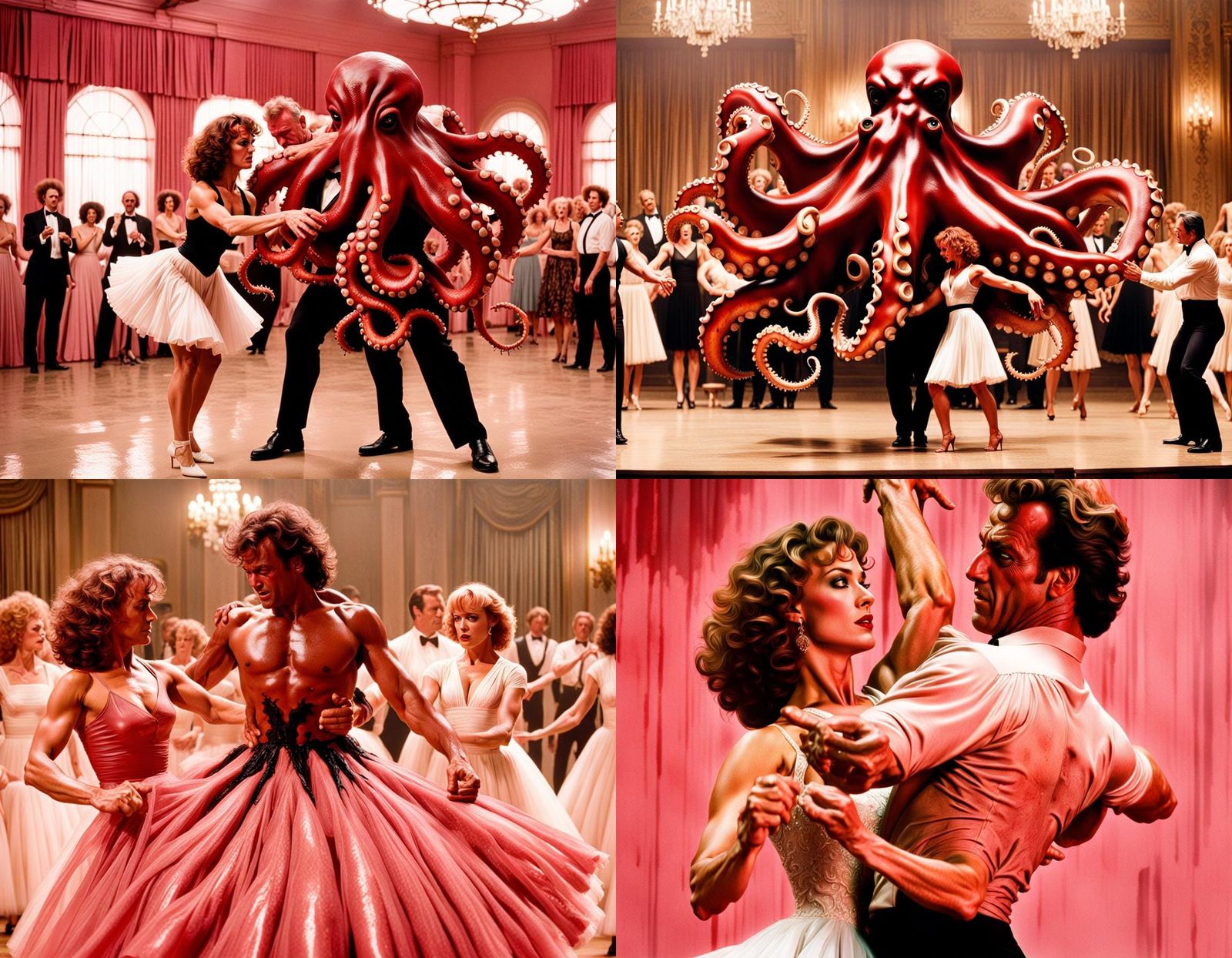 Nightmarish Dancing Mutants in Grotesque 8k HD