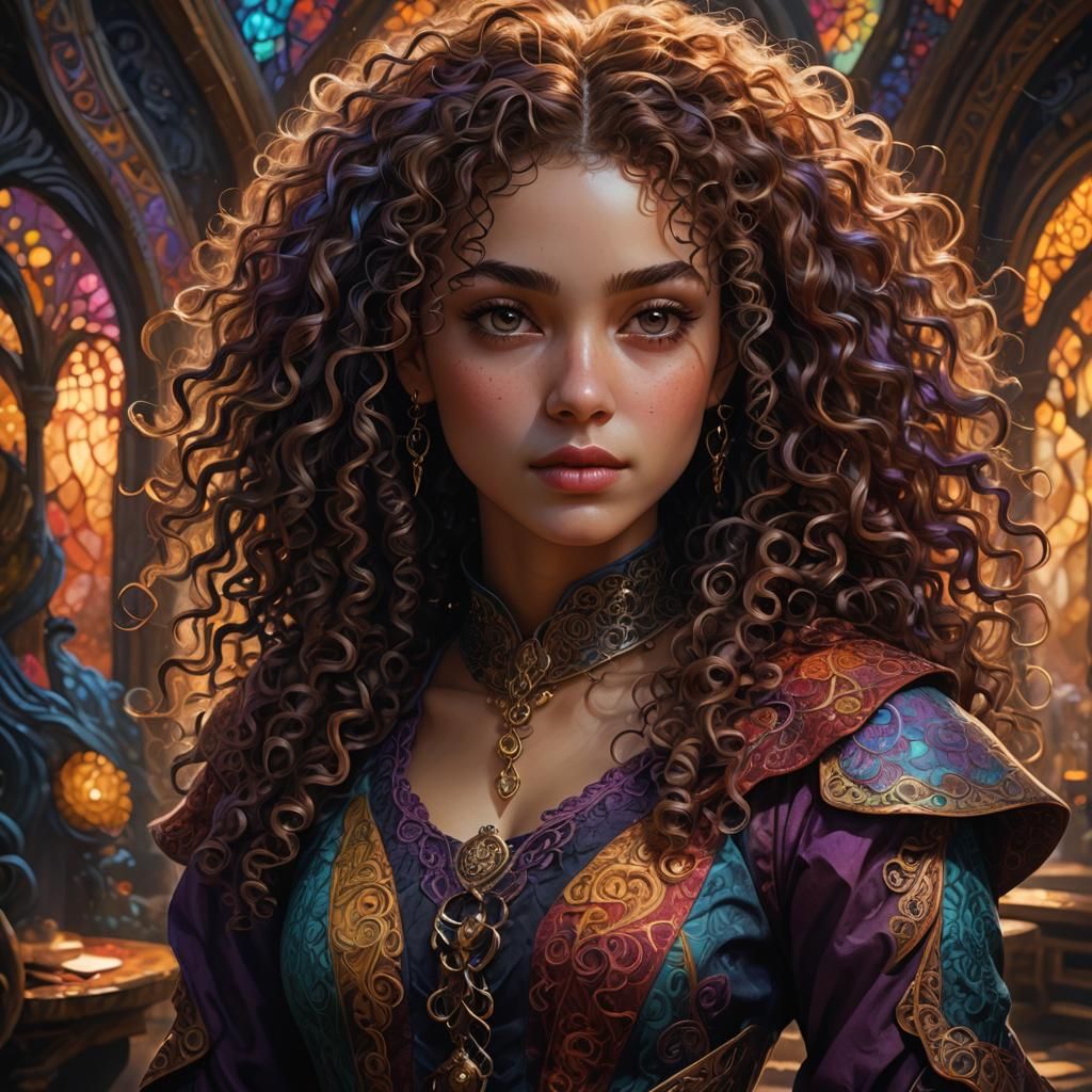 Fantasy Girl Portrait in Dreamlike Environment