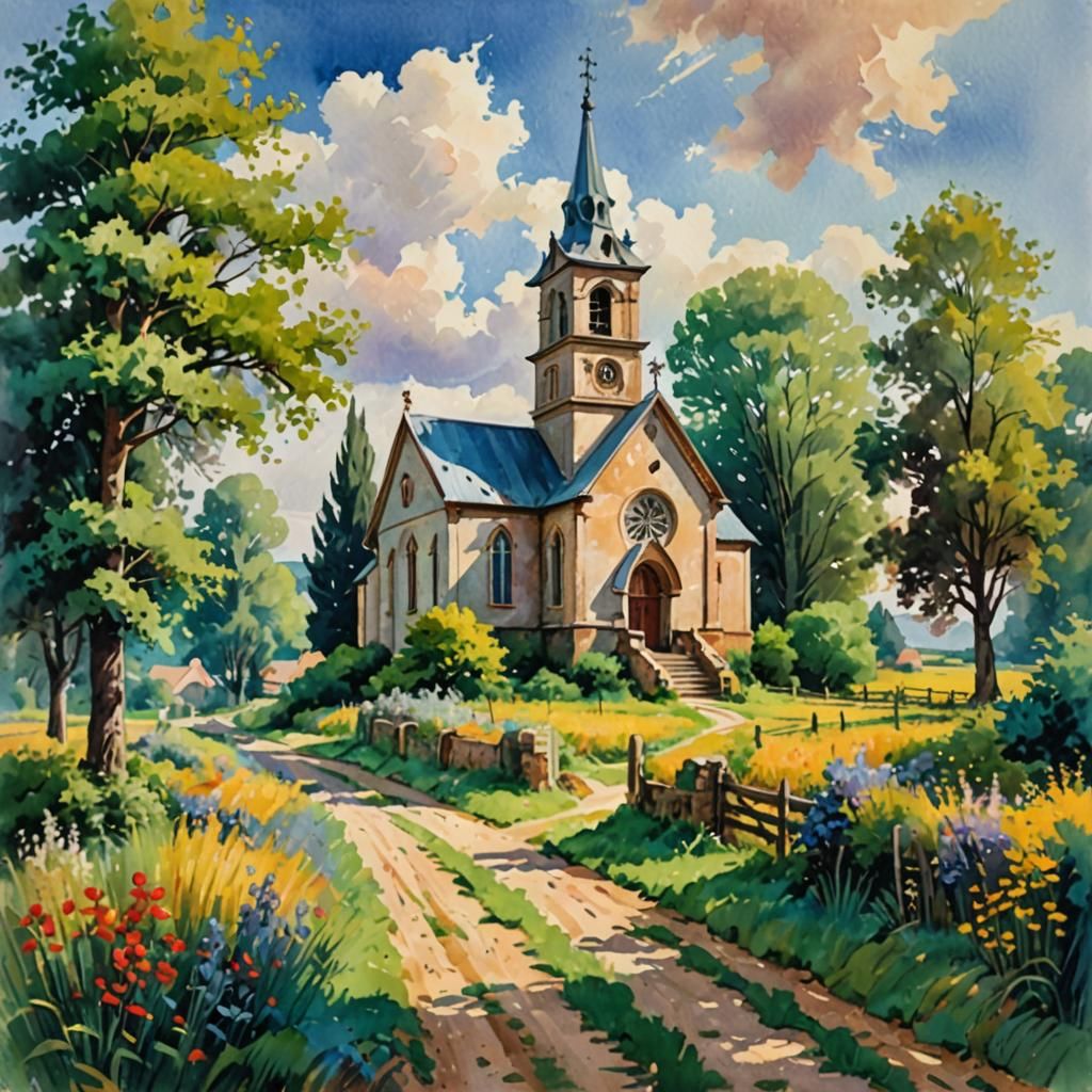 Small church near the road