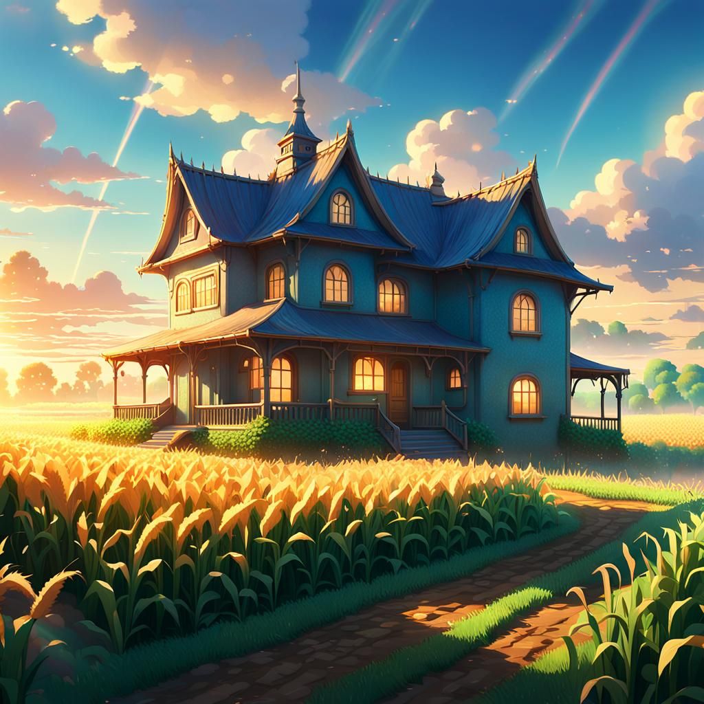 Enchanted House by Cornfield: 3D Anime Art