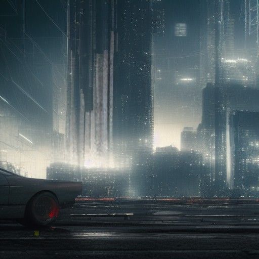 Cyberpunk Thunder: Hyperrealistic Sci-Fi Cityscape in 8K