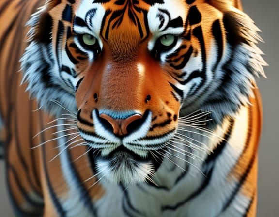 Realistic HD Photo of a Tiger in 4K