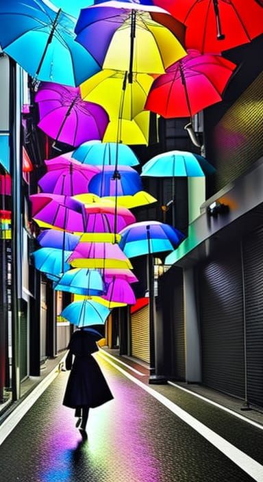 Girl under an Umbrella