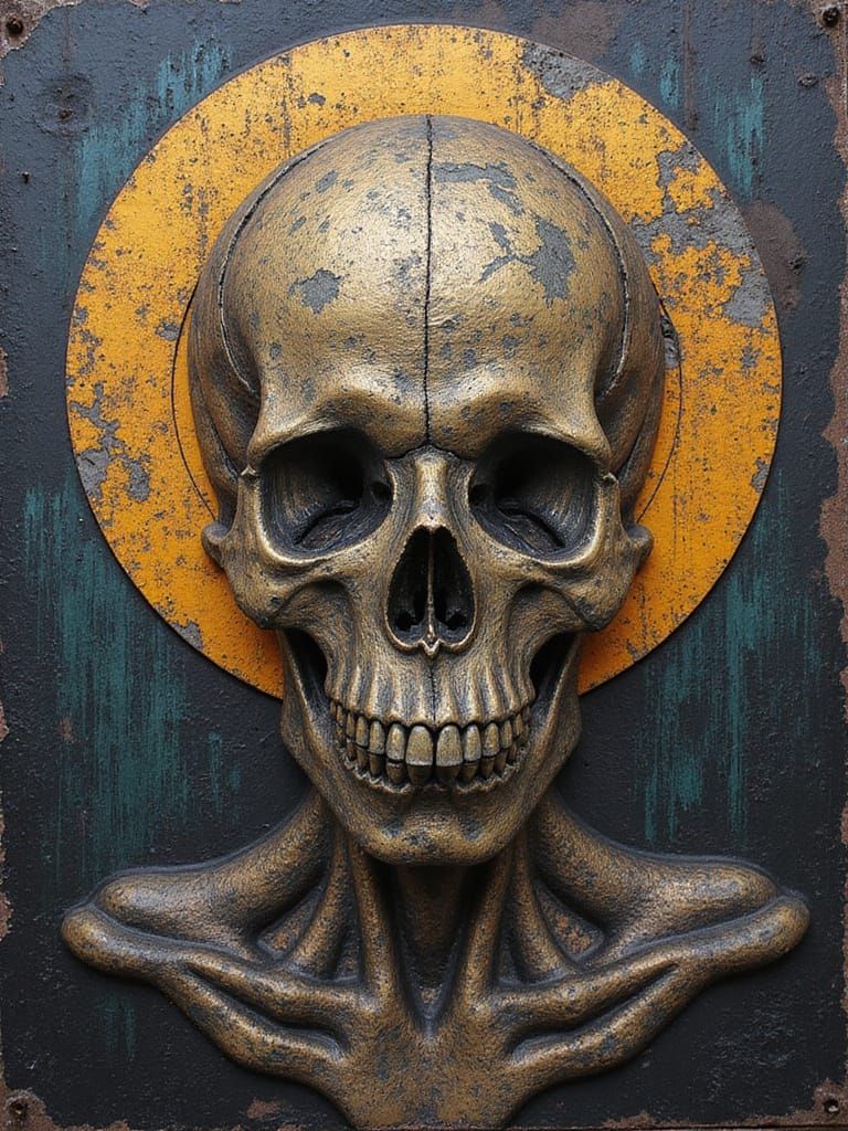 Stained Steel Art of Hollowness Alone Too Long