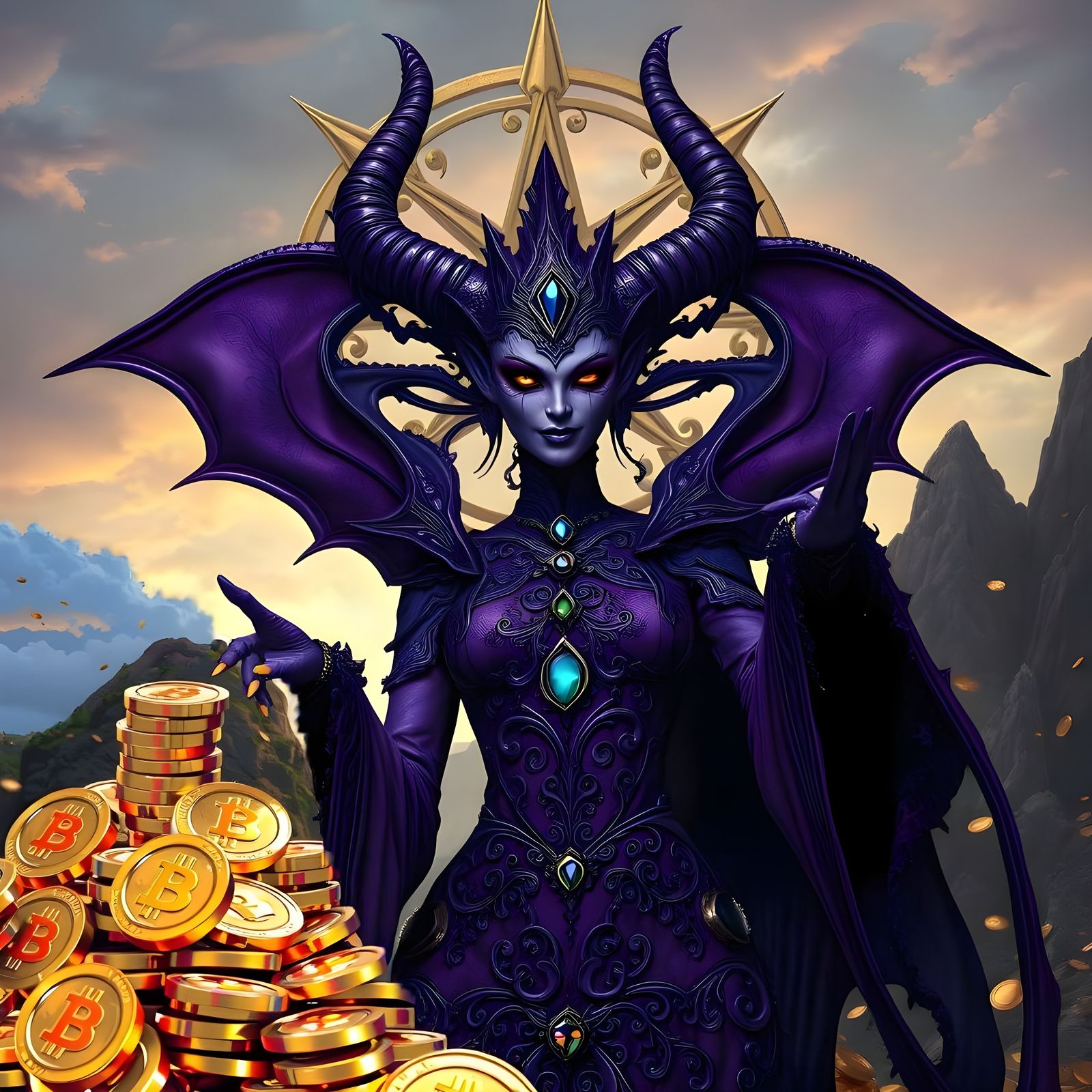 Slaanesh in the First Domain of his/her Palace of Pleasure.