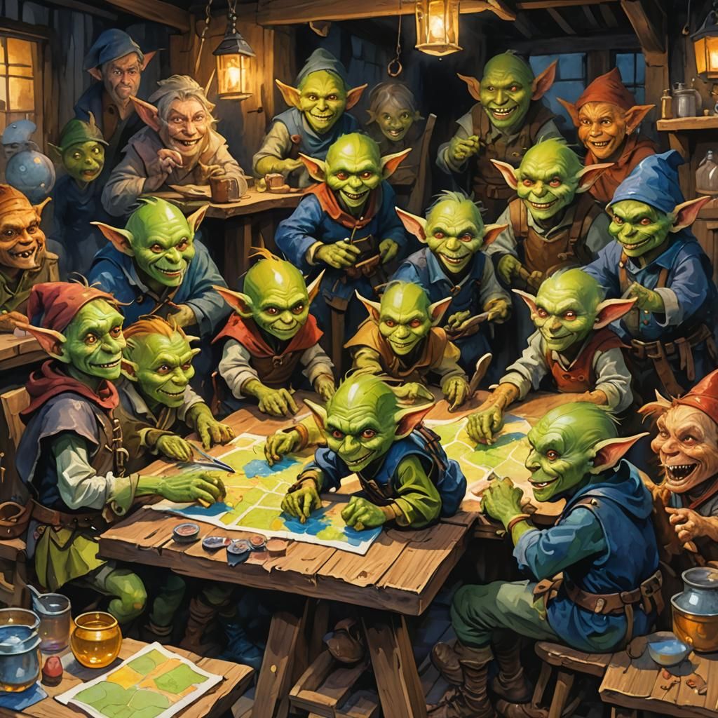 Mischievous Goblins Create Whimsical RPG Map Quest in Gouach...